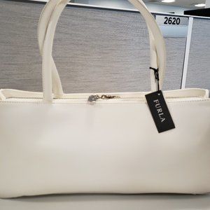 NWT FURLA Leather White Stark Purse